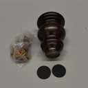 Michanco 4 Inch Wood Furniture Legs Set of 4 Wooden Bun Feet for Couch Sofa Ottoman Mid Century M8 Bolt Screw in