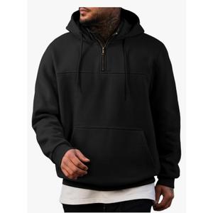 JMIERR Mens Casual Cotton Hoodies Drawstring Quarter Zip Pullover Sweatshirts XXL JMIERR Mens Casual Cotton Hoodies Drawstring Quarter Zip Pullover Sweatshirts XXL