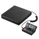 VEVOR Digital Shipping Scale, 110 lbs x 0.07 oz. Heavy Duty Postal Scale with Timer, Tare, Hold Function, 90° Foldable LCD Screen Package Scale for Laggage, Home, Post Office, AC/DC Powered, FCC Liste