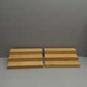 3 Tier Bamboo Spice Rack Organizer for Cabinet or Pantry, 2 Pack Wooden Spice Steps Riser for Spice Jars, Cans, and Bottles