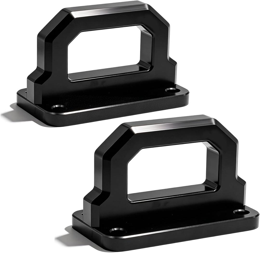 Front Tow Hooks, D-Ring Shackle Compatible with RAM 2500 3500 2WD & 4WD (2003 2004 2005 2006 2007 2008 2009 2010 201 2012 2013 2014 2015 2016 2017 2018)​ (Black)