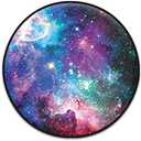 Cell Phone Stand Foldable Expanding Phone Sockets Finger Grip Holder for Smartphone and Tablets - Nebula Galaxy