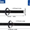 2 Pack Extension Cord Holder Organizer, 19 Inch & 24 Inch Adjustable Hook and Loop Cable Storage Straps with Handle for Garage Electrical Cords Cable Rope Hose Organizers and Storage