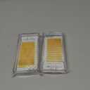 2 x Colored Lash Extensions Easy Fanning Mixed Tray 10-17mm (Yellow Gold)