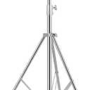 Stainless Steel Heavy Duty Photography Tripod Light Stand, 9.19 Feet/2.8m Studio Lighting Tripod for Speedlight, Strobe Light, Softbox, Umbrella