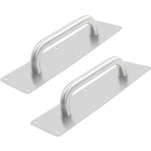 BTMB Stainess Steel Door Handle Pull Plate Commercial Door Handle,Pack of 2 (299x80mm/11.77''x3.15'')