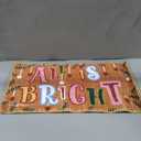 Timgle Christmas Door Mat Colorful Plush, Merry Bright Decor, Welcome Mat Indoor Outdoor Non Slip Rubber Backed Winter Floor Mat for Bathroom Entrance Home Garden Christmas Decoration, 16 x 32 Inches