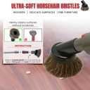For Dyson Horsehair Vacuum Brush & Extension Hose - Compatible with Dyson V7 V8 V10 V11 V15 Gen5 - Soft Bristle Dusting Brush for Blinds, Furniture, & Delicate Surfaces