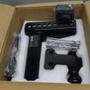 Adjustable Trailer Hitch -Drop Hitch-Tow Hitch with 2.5 inch Receiver-6inch Drop/Rise, 2" & 2-5/16" Ball Hitches for Trucks, 22,000 LBS GTW, Trailer Hitches with Anti-Theft Pin, Black