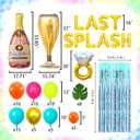 LaVenty Luxury Last Splash Bachelorette Party Decorations Mermaid Bridal Shower Decorations Pool Hawaiian Luau Beach Bachelorette Decorations Tropical Bridal Shower