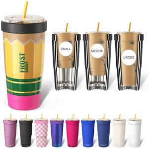 Frost Buddy Togo Buddy | 30 oz Stainless Steel Vacuum Insulated Tumbler | To Go Coffee Cup  Iced Coffee Cups, Iced Coffee Sleeve, Travel Mug, Thermal Cup for Hot & Cold Drinks, Dunkin Cup (Pencil)