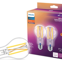 PHILIPS LED Flicker-Free Clear Dimmable A21 Light Bulb - EyeComfort Technology - 1600 Lumen – Soft White (2700K) – 13.5W=100W - E26 Base - Title 20 Certified - Ultra Definition - Indoor - 2-Pack