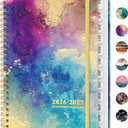 Academic Planner 2026-2027, Weekly and Monthly Calendar Book, July 2026 June 2027, Hardcover Planner with Tabs, Perfect for Teachers, Students, Women & Men, A5 (6.4" x 8.5") - Gold