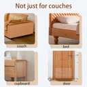 2 x Cat Scratch Furniture Protector - Couch Protector from Cat Claws, Anti-Scratch Leather Sofas Protection, Easy to Remove & No Trace, 8 Pack