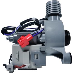 WH11X34742 5304511363 Washer Drain Pump Assembly Compatible with Midea,Frigidaire etc Washing Machine, Replacement Parts: WH01X2807 5304511363 11001011000071 AP7192541 4980769 PS16729517