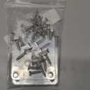 4 Pack Leg Mounting Plates Furniture Wooden Legs Mount Flat T-Plate Connector Attachment Bracket Base with Screws for Sofa Cabinet Chair Couche Seat Repair Replacement DIY