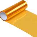 DIYAH 12 X 48 Inches Self Adhesive Headlight, Tail Lights, Fog Lights Tint Vinyl Film (Orange)