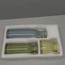 Ceramic Vase Set of 3 with Handles - Farmhouse Vase Set for Modern Decoration, Rustic Crackle Round Vases for Home Decor, Dining Table, Living Room, Kitchen, Office, Shelf - Multicolor (105)