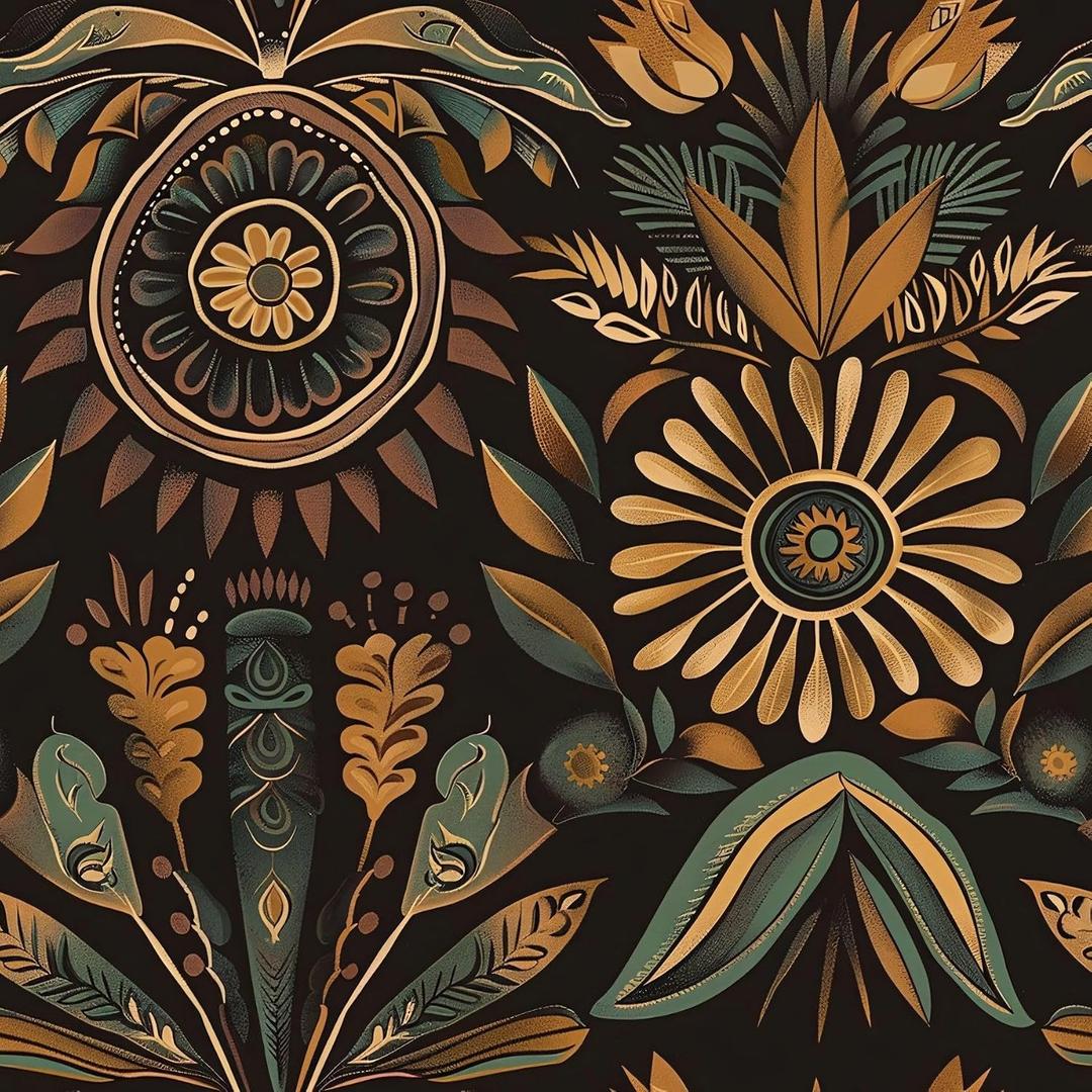 Boho Floral Peel and Stick Wallpaper, Indian Wallpaper, Self Adhesive Vinyl Geometric Wall Paper for DIY Home Decor, 17.7in x 236in