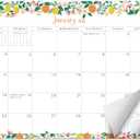 3 x S&O Fruity Magnetic Fridge Calendar from January 2026-June 2027 - Tear-Off Refrigerator Calendar to Track Events & Appointments - 18 Month Magnetic Planner for Fridge for Easy Planning - 8"x10" in.