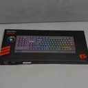 Redragon K580 VATA RGB LED Backlit Mechanical Gaming Keyboard with Macro Keys & Dedicated Media Controls, Hot-Swappable Socket, Onboard Macro Recording (Blue Switches)
