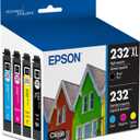 EPSON 232 Claria Ink High Capacity Black & Standard Color Cartridge Combo Pack (T232XL-BCS) Works with WorkForce WF-2930, 2950 and Expression XP-4200, 4205 (One Size)
