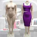 Female Mannequin Headless Style，Plus Size Mannequin Female Curvy Full Body, Material: Plastic(988M), 68 Inch