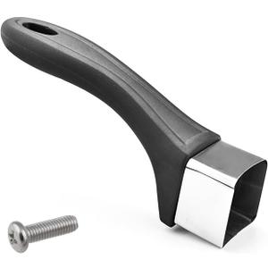 Bakelite Pot Handle, Scald-Proof Long Handle Replacement Grip, Removable Cook Ware Pans Handles with Screw for Cookware Sauce pan and Skillet(Black)