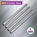 3 x YTKavq 5/16"OD 304 Stainless Steel Tubing, 1mm Wall Thickness, 10 Inch Length Round Metal Tube for Industrial, Automotive, and Plumbing Applications(4 Pac)
