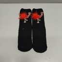 Benefeet Sox Mens Fun Fuzzy Slipper Socks Funny Fluffy Cartoon Animal Soft Socks Plush Coral Fleece Cozy Sleeping Sock (Red Flamingo)