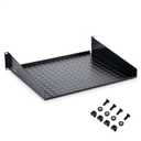Cable Matters 2U Server Rack Shelf, 15-Inch Depth, 55lbs, Black | For 19-Inch Frame and Cabinet, Rack Mount Shelf