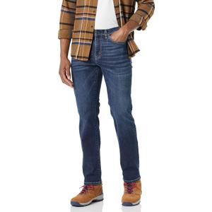 Amazon Essentials Mens Straight-Fit High Stretch Jean - Discontinued Colors (32W x 30L, Dark Wash)