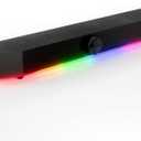 Tilted Nation Gaming Soundbar  Monitor Sound Bar for PC  RGB Computer Speakers for Desktop PC (Wireless or USB Wired) Crisp Audio and Adjustable LED