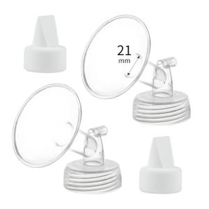 21mm Flange and Duckbill Valve Compatible with Spectra S1 S2 9 Plus Breastpump Replacement to Spectra Pump Parts, Not Original, Replace Spectra Accessories.
