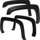 Tyger Auto Fender Flare Compatible with 2007-2013 Chevy Silverado 1500 2500 3500HD (Not Fit 07 Classic) 6.5' & 8' Bed, Fine-Textured Black Paintable Factory Style 4pc | TG-FF6C4288