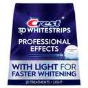 Crest 3D Whitestrips, Radiant Express with LED Accelerator Light, Teeth Whitening Strip Kit, 40 Strips (20 Count Pack)