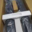 9.3 Gallon Solar Heated Outdoor Shower, 7.2FT Height, 360Rotating Rainfall + 6FT Handheld Shower + Foot Faucet, Freestanding Black Poolside Shower with Hot & Cold Water Adjustment