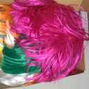 PLULON 10 Pieces Party Wigs and 10 Pieces Wig Caps Set, Neon Short Bob Wig Pack Costume Colorful Cosplay Wig Daily Party Hairpieces for Bachelorette Neon Party Favors, Halloween Decorations