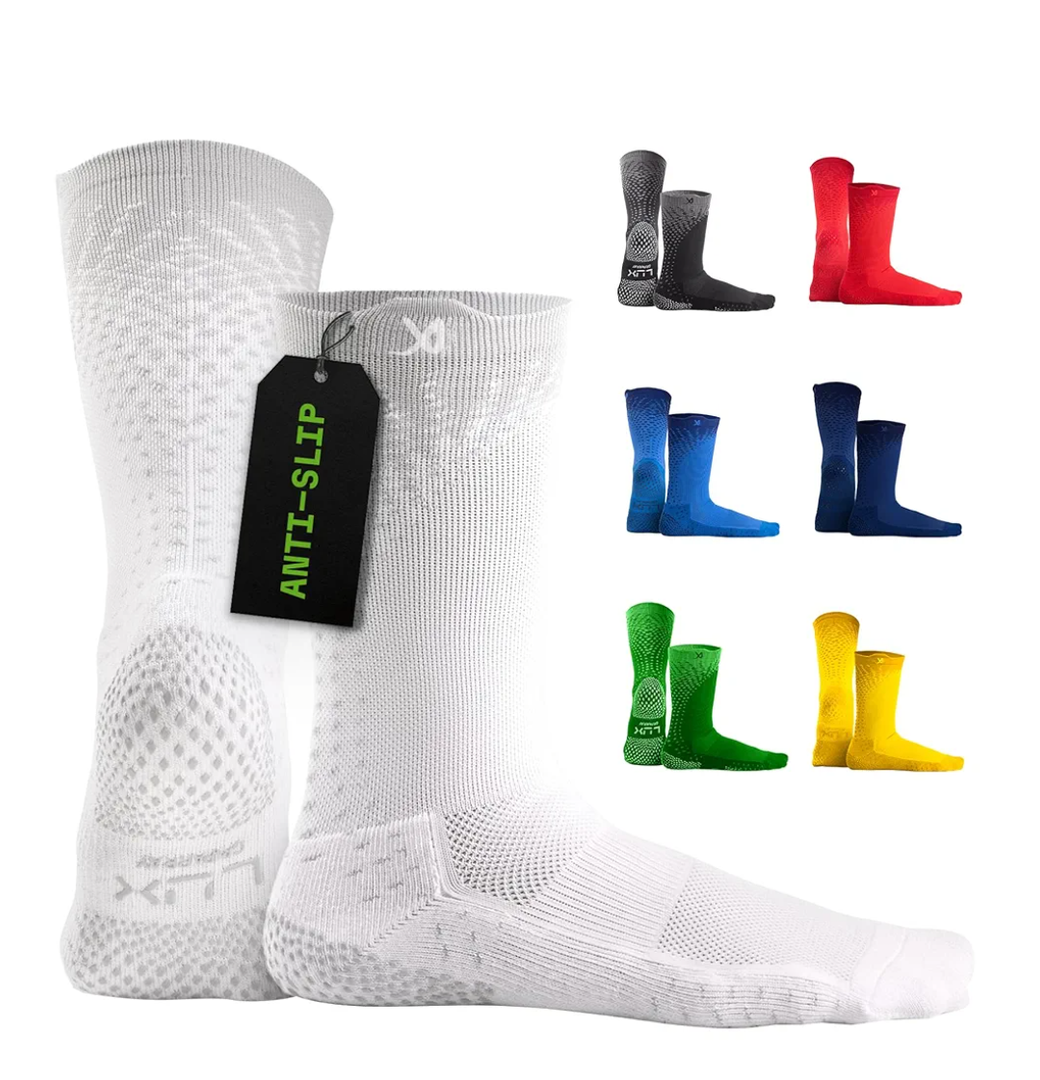 LUX Sports ProCleat Performance Grip Socks GripArray™ - Athletic Socks for Performance Sports - Grip Socks for Men and Women