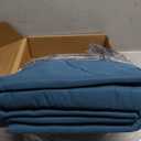 Amazon Basics Lightweight Super Soft Easy Care, Ultra Comfortable Microfiber 4-Piece Bed Sheet Set with 14-Inch Deep Pockets, Queen, Dark Teal, Solid