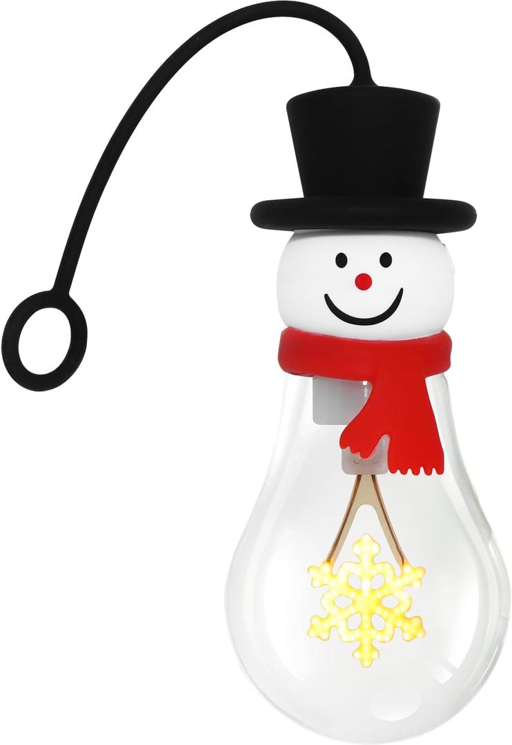 Christmas Decorations LED Bulbs Lights,Snowflake-Shaped LED Bulb,Dimmable Night Light for Kids,Nice for Christmas Gift,Christmas Decor for Hanging