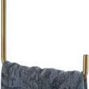 JQK Towel Ring Brushed Gold, Stainless Steel Square Ring Towel Holder for Bathroom, 6 Inch Brushed Gold Wall Mount, TR140-BG