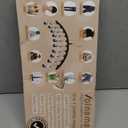 Legging Organizer for Closet, Metal Yoga Pants Hangers 2 Pack w/10 Clips Holds 20 Leggings, Space Saving Hanging Closet Organizer w/Rubber Coated Closet Organizers and Storage, Ivory