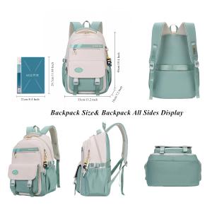 VIDOSCLA Kids Girls Backpack for School 3Pcs Students Bookbag Set Teen Boys Backpack with Lunch Box