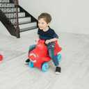 Step2 Sky Rider Kids Push Car, Foot Powered Ride On Toy, Practice Balance with 4 Wheels, Track Not Included, Made of Durable Plastic, Max Weight 50 lbs., for Toddlers 2-5 Years Old, Red, Large