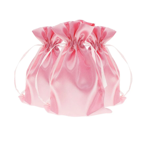 5" x 8" Pink Satin Gift Bags, Jewelry Bags, Wedding Favor Drawstring Baby Shower Christmas 50 per Pack