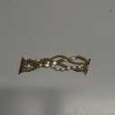 AIRSPO Gold Beaded Bracelets Compatible for Apple Watch Band 38mm 40mm 41mm 42mm 44mm 45mm Women, Fashion Handmade Dressy iPhone Watch Bands Elastic Strap for iWatch Series SE 8 7 6 5 4 3 2 1 (Gold, 42mm/44mm/45mm-S(5.3"-6.2"))