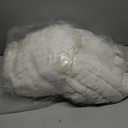 Cozy Bliss Faux Fur Throw Blanket for Couch, Cozy Warm Plush Striped Blanket for Sofa Bedroom Living Room, 60 * 80 Inches Cream White