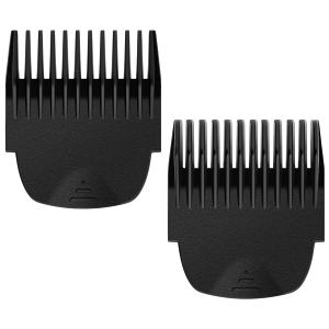 2 Pack Clipper Guards Combs Fit for Manscaped The Lawn Mower 4.0 Groin Hair Trimmer, 4-Length (1/8-1/2) Adjustable Cutting Guides for Manscaped 4.0 Replacement Guards Attachment, Black (2 Guards)