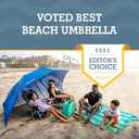 Sport-Brella Super-Brella SPF 50+ Sun and Rain Canopy Umbrella for Camping (1, Blue)